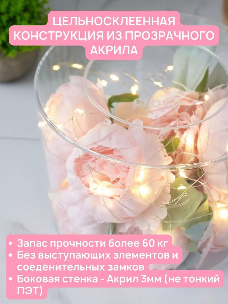 Фальш ярус для торта цилиндр 20 см