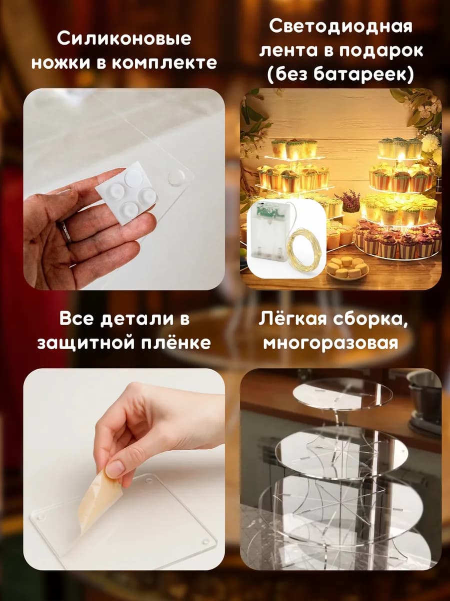Подставка для торта набор для ярусных изделий