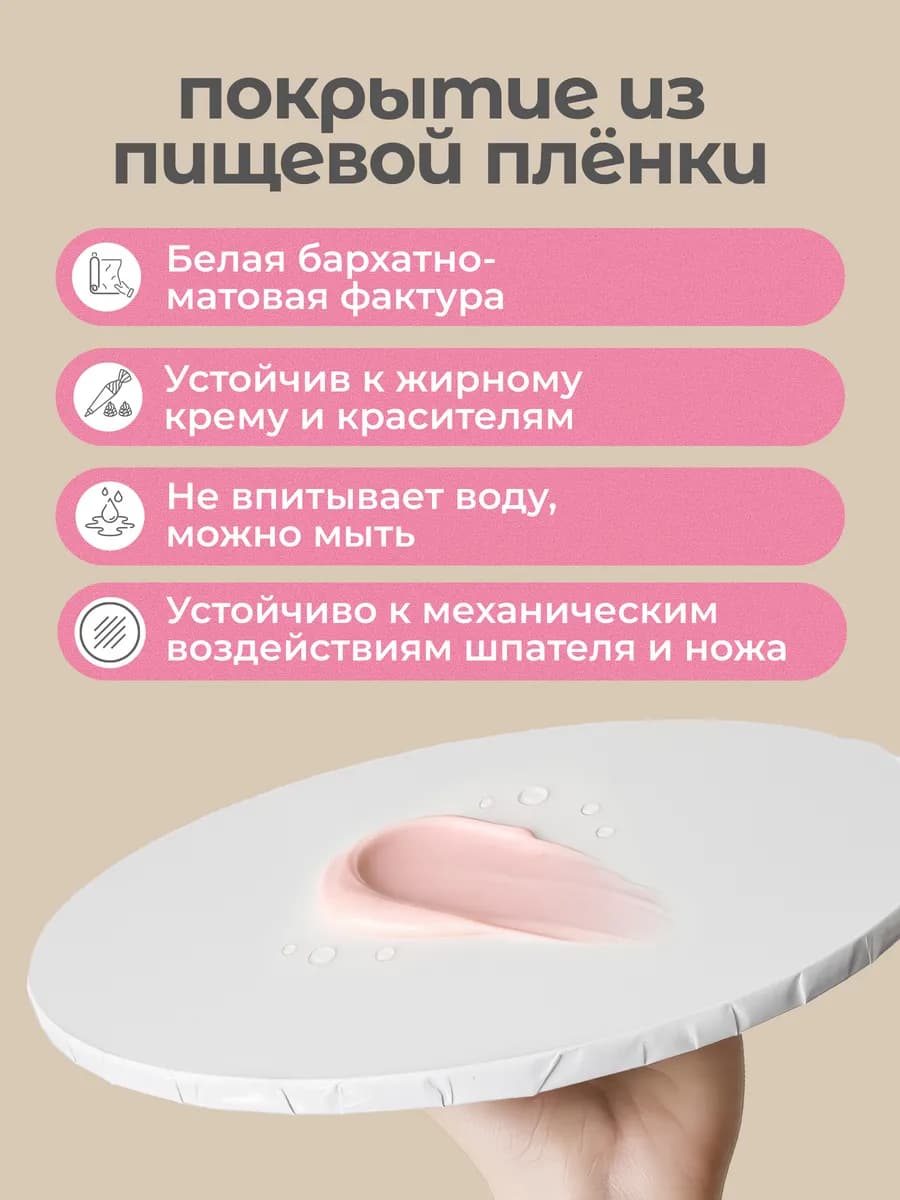 Подложки для торта 40см, 5 штук