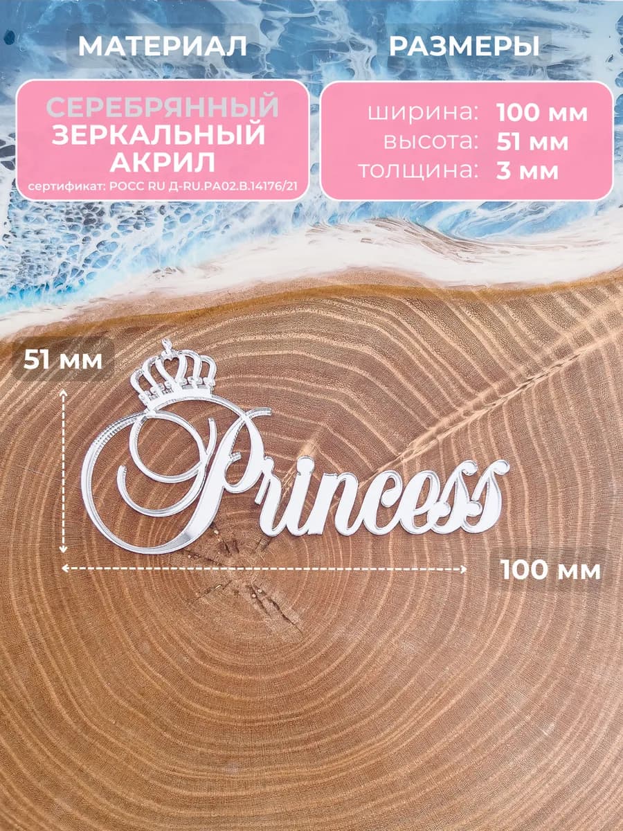 Топпер на торт Princess